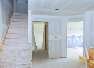 gypsum board ceiling at construction interior house alterations works